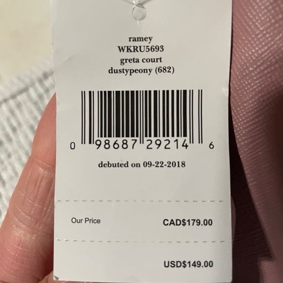 NWT Kate Spade Crossbody Dusty Peony w/Sparkles - Picture 3 of 11